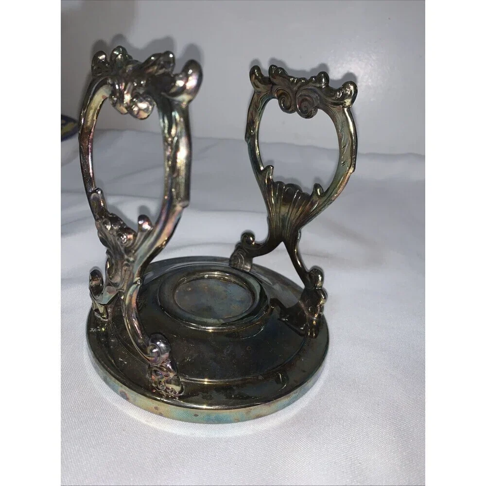 Vintage Sheridan Silver Plated Graby Warmer Or Candle Warmer (Stand Only )